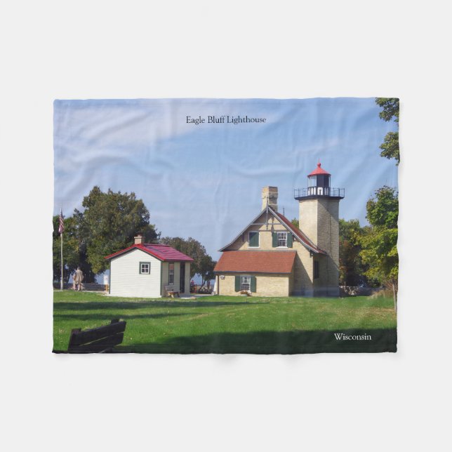 Eagle Bluff Lighthouse fleece blanket (Framsidan (Horisontell))