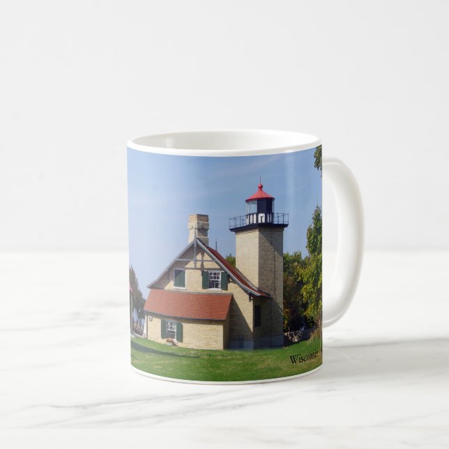 Eagle Bluff Lighthouse-mugg Kaffemugg (Framsida höger)