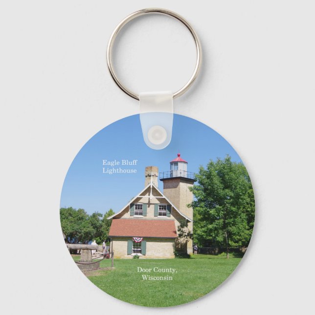 Eagle Bluff Lighthouse-nyckelring Nyckelring (Framsida)