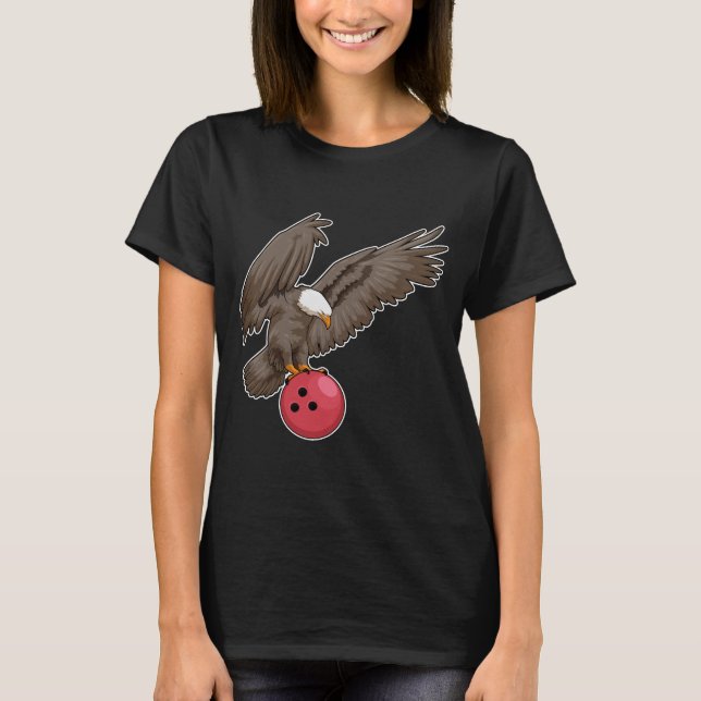 Eagle Bowling Bowling ball T Shirt (Framsida)