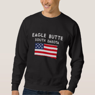 Eagle Butte South Dakota USA State America Travel Lång Ärmad Tröja