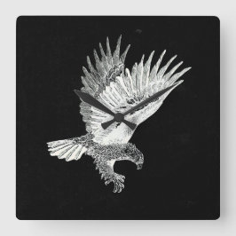 Eagle by Night  Fyrkantig Klocka