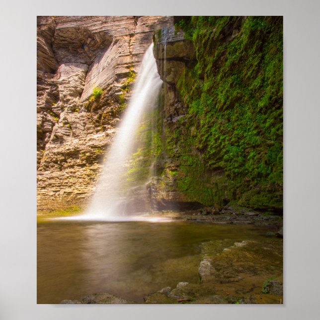 Eagle Cliff Falls, Havana Glen, New York Poster (Framsidan)