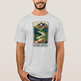 Eagle Creek Oregon Färger T Shirt