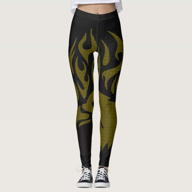 Eagle damstrumpor leggings (Framsida)