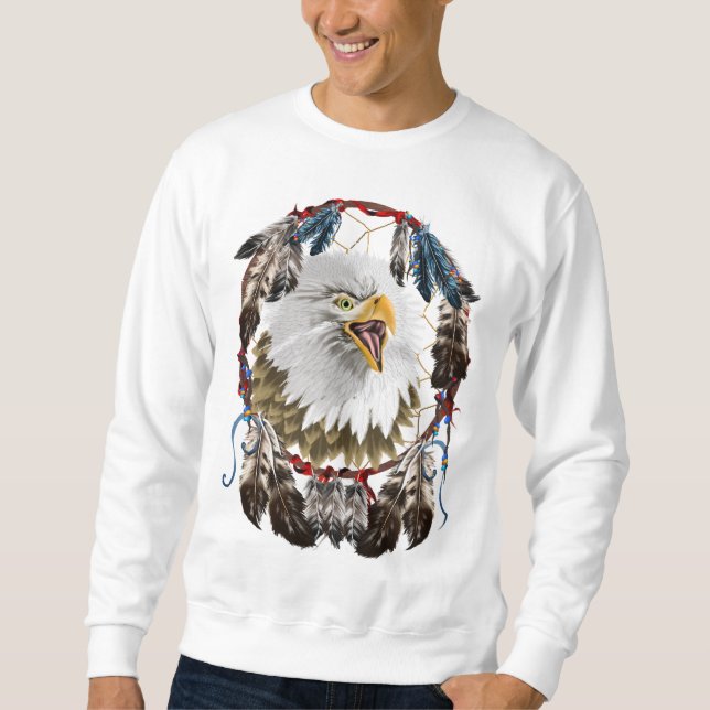 Eagle_Dreamcatcher skjorta Långärmad Tröja (Framsida)