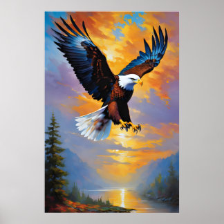 Eagle, Eagle, Eagles frihet att föda upp Ber Poster