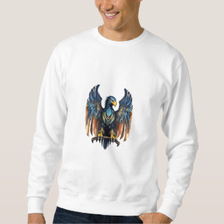 "Eagle Elegance: Majestic Flight T-Shirt Design" Lång Ärmad Tröja