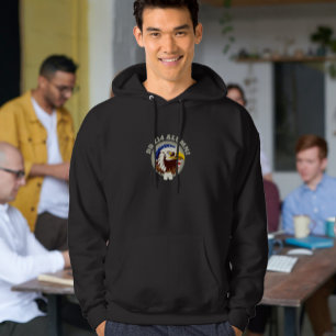 Eagle Emblem USA flagga DD 214 Alumni Black Hoodie