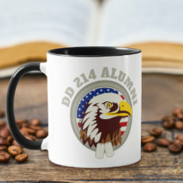 Eagle Emblem USA flagga | DD 214 Alumni Mugg