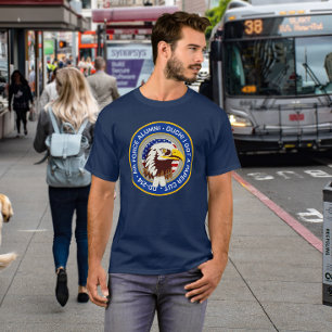 Eagle Emblem USA flagga DD 214 Luft Force Alumni T Shirt