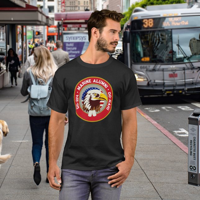 Eagle Emblem USA flagga | DD 214 Marine Alumni T Shirt (Skapare uppladdad)