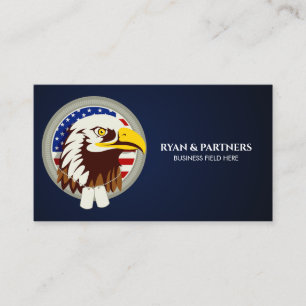 Eagle Emblem USA flagga Visitkort