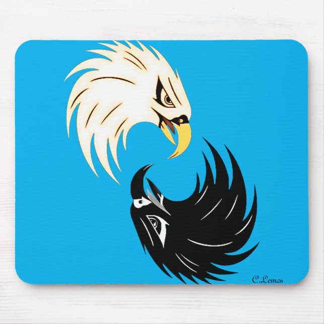 "Eagle Eye" Musmatta - Blå (Framsidan)