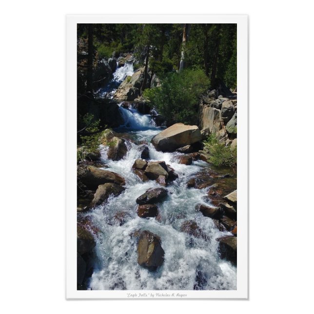 "Eagle Falls", Sjö Tahoe Nature Fototryck (Framsidan)