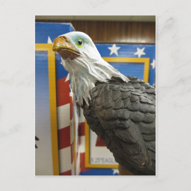 Eagle Figurine Vykort (Framsida)