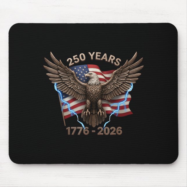 Eagle Flag 250 Years 1776-2026 250th Birthday  Musmatta (Framsidan)