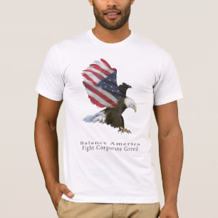 Eagle Flagga Fight Corporate Greed Tröja