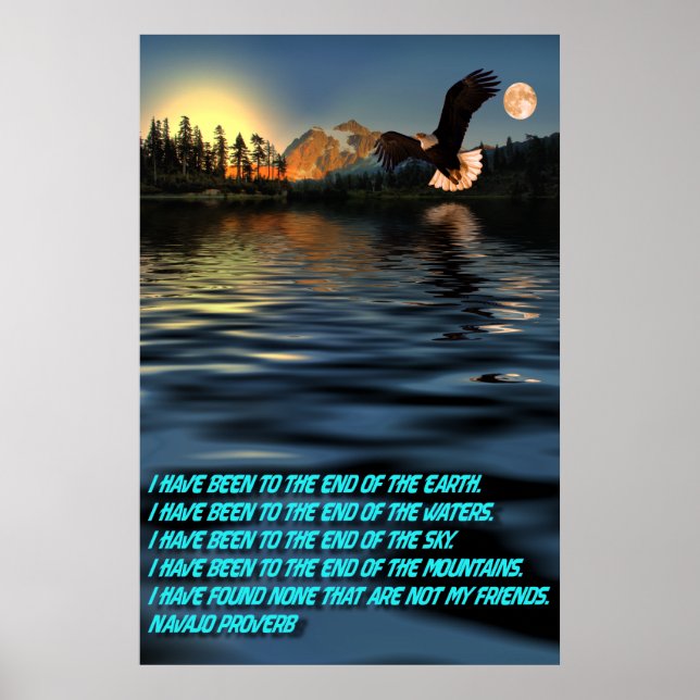 Eagle-Flight-29-Navajo-Proverb Poster (Framsidan)