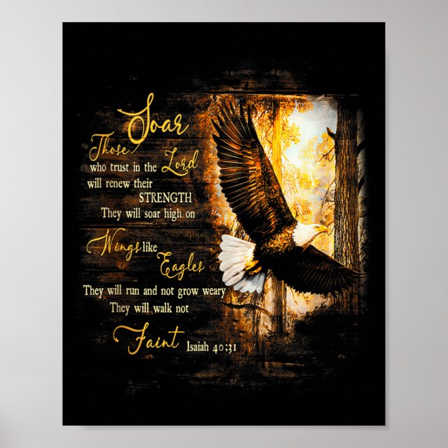 Eagle Forest They Will Soar High On Wings Jesus Is Poster (Framsidan)