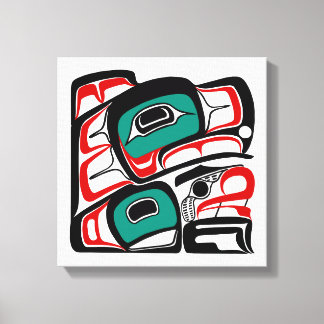 Eagle - Formlinedesign för nordvästra Kusten - Sti Canvastryck