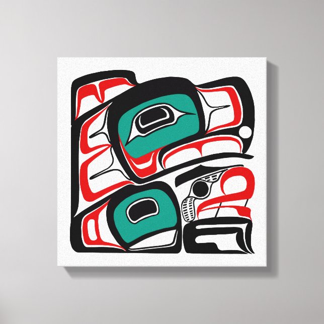 Eagle - Formlinedesign för nordvästra Kusten - Sti Canvastryck (Framsida)