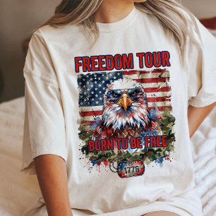 Eagle Freedom Tour Born To Be Free T Shirt