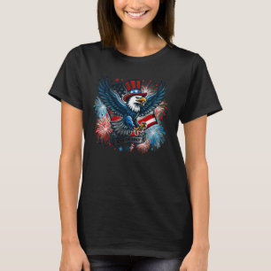 Eagle Funny 4:e juli Independence day Patriotic T Shirt