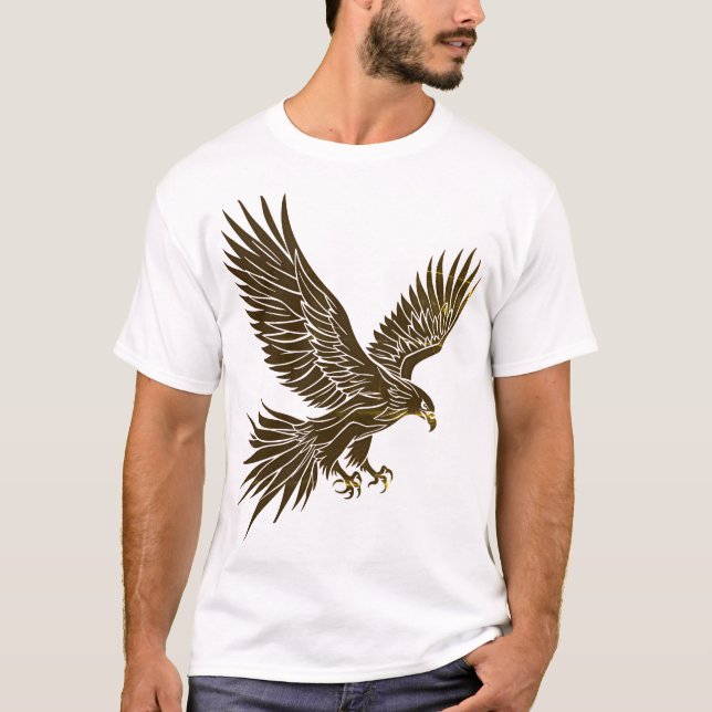 Eagle Guld T Shirt (Framsida)