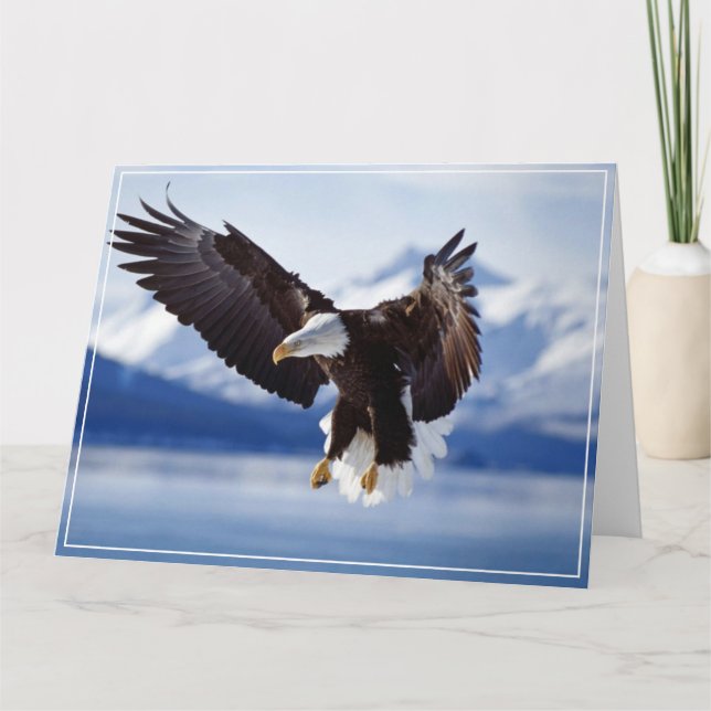 Eagle-hälsningskort Kort (Framsida)