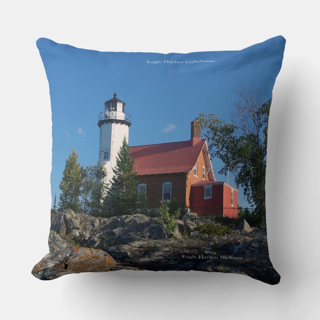 Eagle Harbor Lighthouse-kudde Kudde (Framsida)