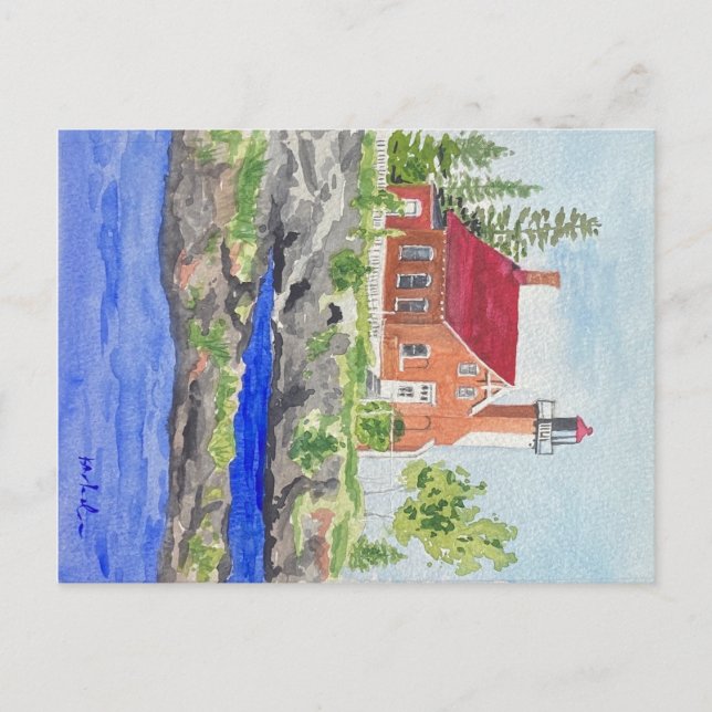 Eagle Harbour Lighthouse-vykort Vykort (Framsida)