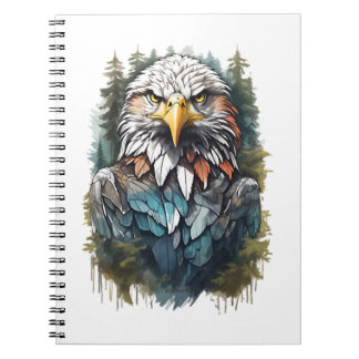 Eagle Head i Forest Anteckningsbok