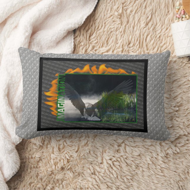 Eagle Imagination Inspirational Lumbarkudde (Filt)