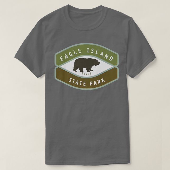 Eagle Island State Park Idaho Roaming Bear ID Vaca T Shirt (Design framsida)