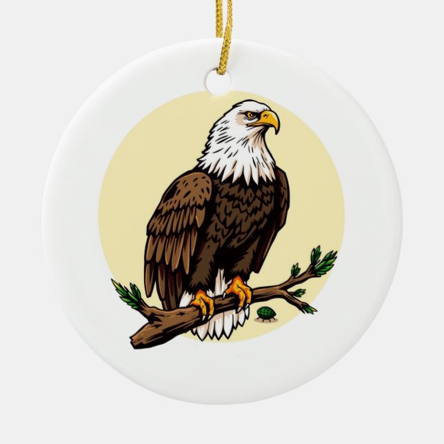 Eagle Julgransprydnad Keramik (Framsidan)