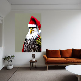Eagle Jultomten | AI Art Poster