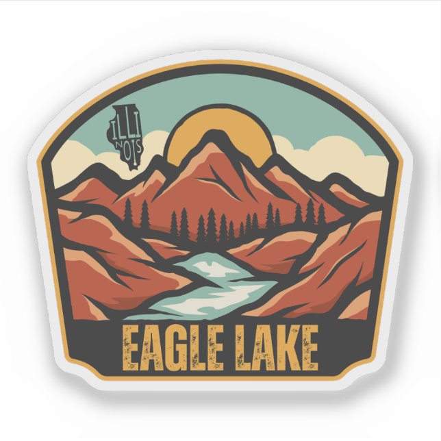 Eagle Lake, Illinois Klistermärken (Framsida)