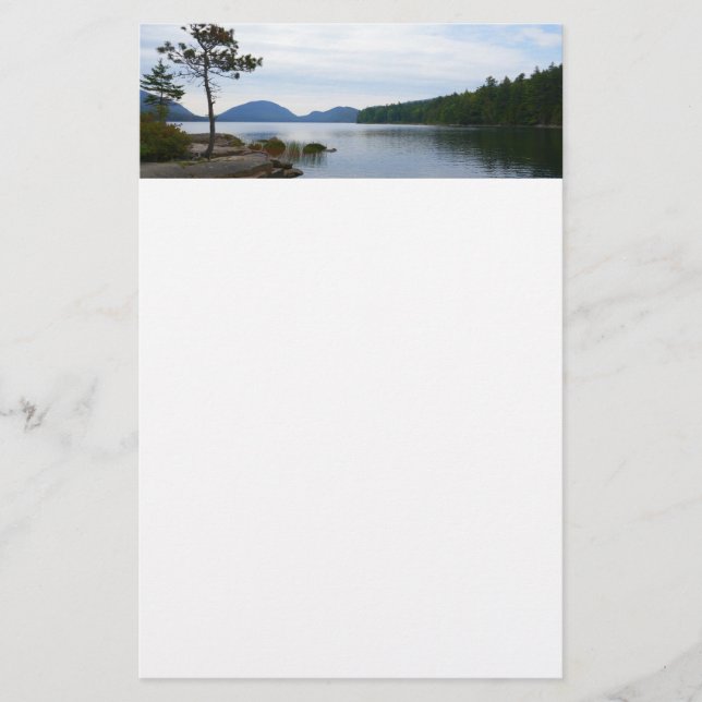Eagle Lake vid Acadia National Park Brevpapper (Framsida)