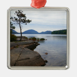 Eagle Lake vid Acadia National Park Julgransprydnad Metall