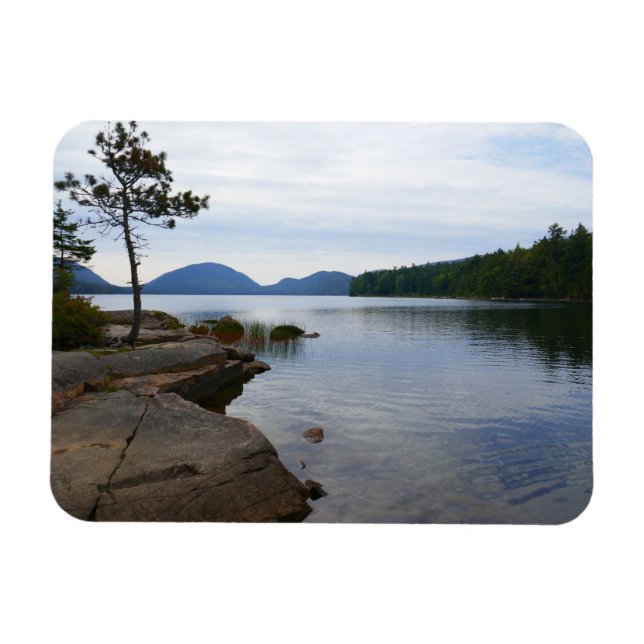 Eagle Lake vid Acadia National Park Magnet (Horisontell)
