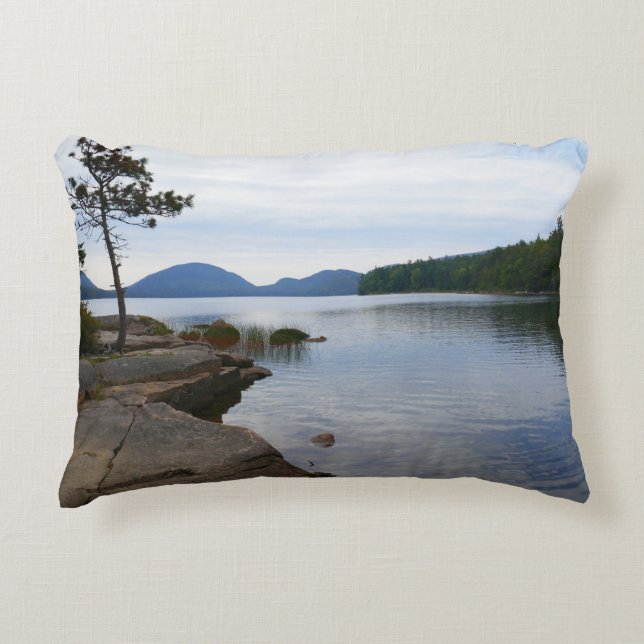 Eagle Lake vid Acadia National Park Prydnadskudde (Framsidan)