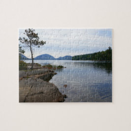 Eagle Lake vid Acadia National Park Pussel