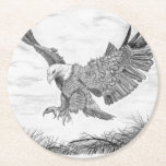 Eagle Landing Underlägg Papper Rund<br><div class="desc">Ögonininflygningsbo</div>