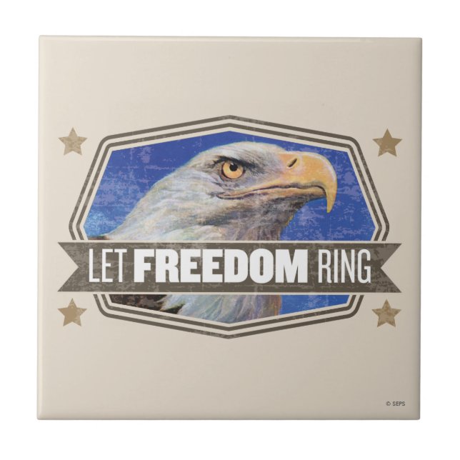 Eagle-Let Freedom Ring Kakelplatta (Framsidan)