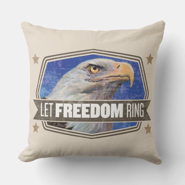 Eagle-Let Freedom Ring Kudde (Framsida)