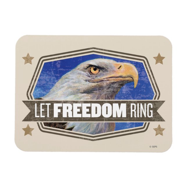 Eagle-Let Freedom Ring Magnet (Horisontell)
