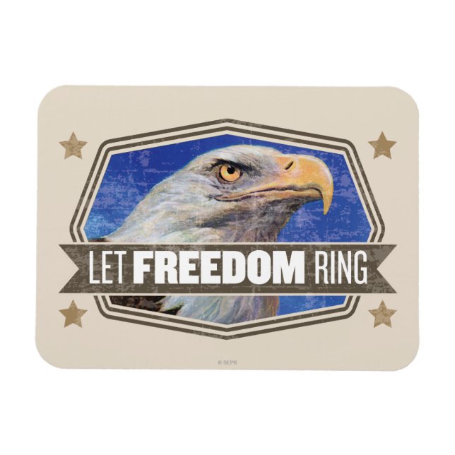Eagle-Let Freedom Ring Magnet (Horisontell)