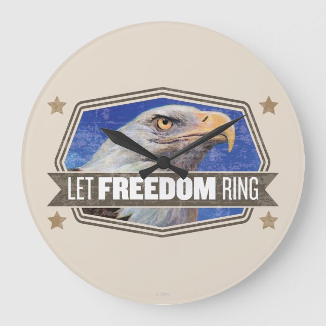 Eagle-Let Freedom Ring Stor Klocka (Framsida)