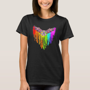 Eagle Lgbt Pride Färg Heart Gay Les Bisexual Lesb T Shirt